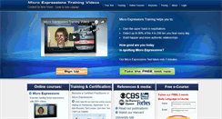 Desktop Screenshot of microexpressionstrainingvideos.com